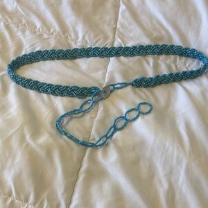 TURQUOISE BEADED BELT